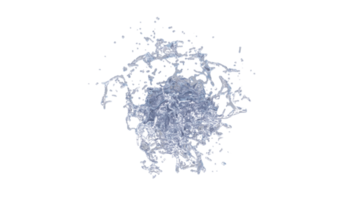 Water Splash with Droplets png