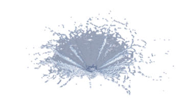 Water Splash with Droplets png