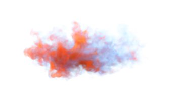 diseño de png de explosión de humo colorido