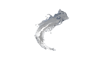 Water Splash with Droplets png