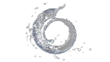 Water Splash with Droplets png