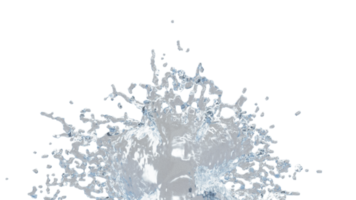 Water Splash with Droplets png