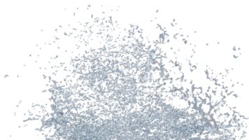 Water Splash with Droplets png