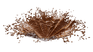 spruzzata di cioccolato con goccioline png