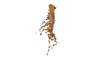 salpicaduras de chocolate con gotas png