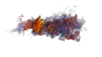 diseño de png de explosión de humo colorido