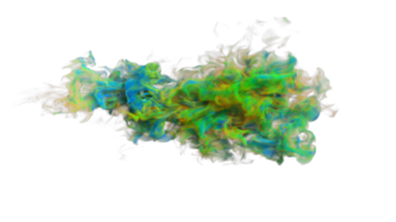 diseño de png de explosión de humo colorido
