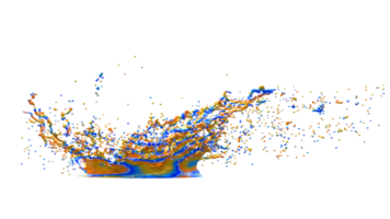 Colorful Paint Splash PNG Design