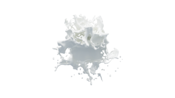 Milk Splash with Droplets png