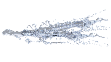 Water Splash with Droplets png