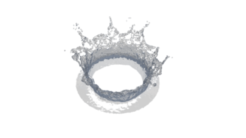 Water Splash with Droplets png