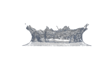 Water Splash with Droplets png