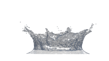 Water Splash with Droplets png