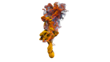 Colorful Smoke Explode PNG Design