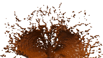 Chocolate Splash with Droplets png