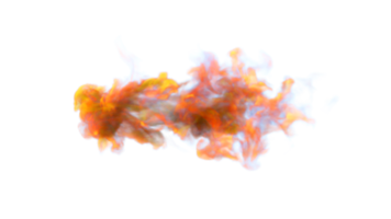 diseño de png de explosión de humo colorido