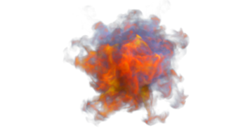 Colorful Smoke Explode PNG Design