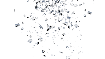 Glass Breaked with Debris png