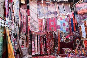 Turkish Traditional Carpets in Goreme, Nevsehir, Turkey photo