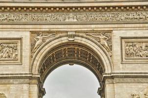 arco de triunfo etoile en paris foto