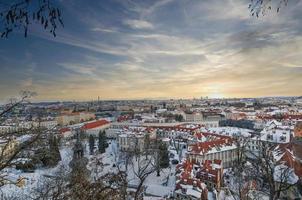 Panoramic view of Prague,  Czech Republic photo