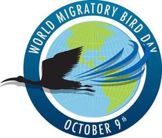 World Migratory Bird Day Banner Template vector