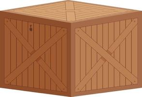 Isolated storage box in cartoon design vector