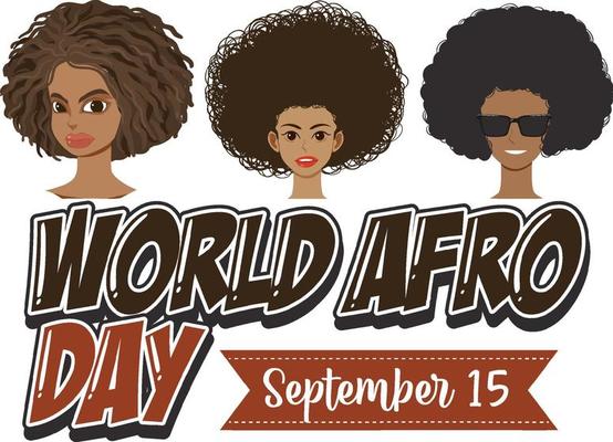 World Afro Day September 15 Banner Design