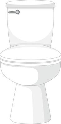 Isolated toilet bowl on white background