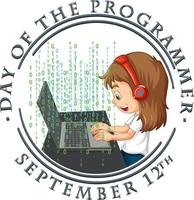 The Day of the Programmer Poster vector