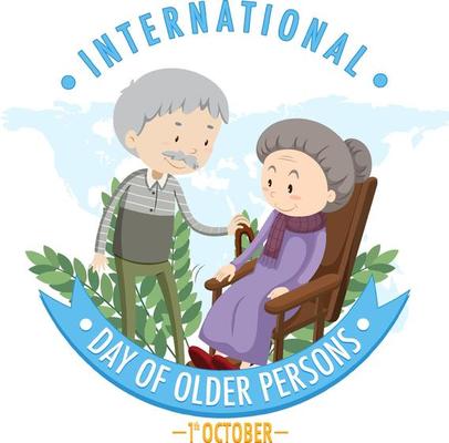 International day of older persons banner design