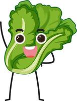 A lettuce cartoon character