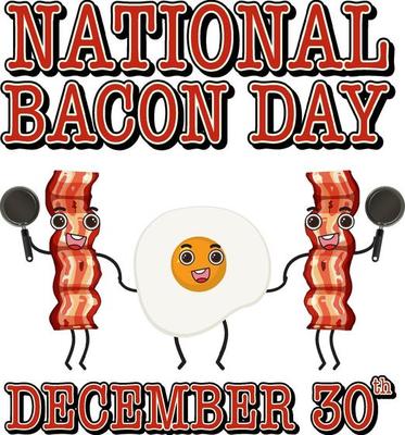 International bacon day poster template