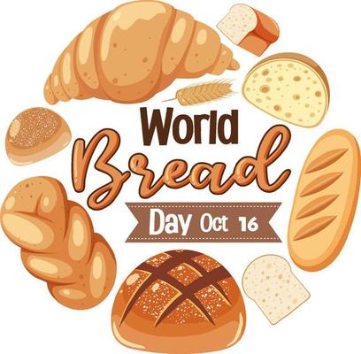 World bread day poster design