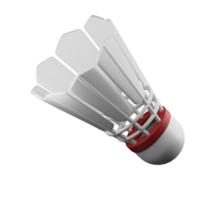 3D Shuttlecock PNG Illustration