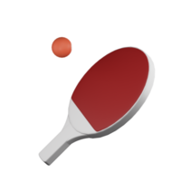 Ilustración de png de mesa de tenis 3d