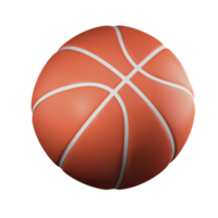 Ilustración de png de pelota de baloncesto 3d