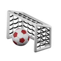 3D Football PNG Illustration