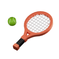 illustrazione di png di tennis 3d