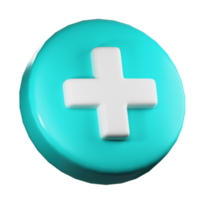 3D Medic Symbol PNG Illustration