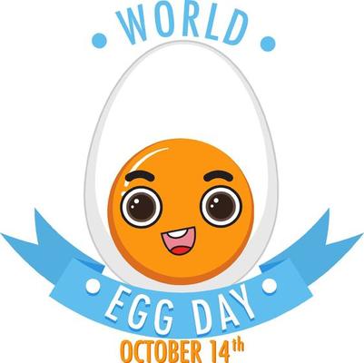 World Egg Day October 14 Banner Design