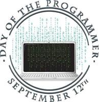 cartel del día del programador vector