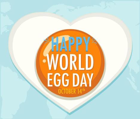 World Egg Day October 14 Banner Design