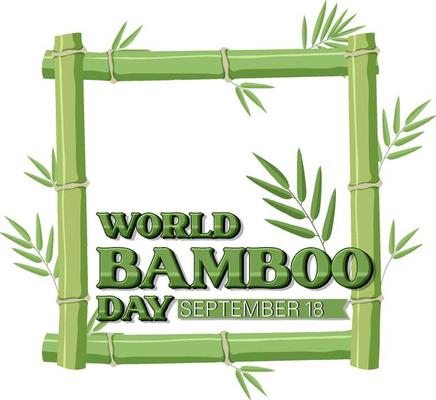 World Bamboo Day September 18 Banner Design