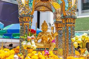 Thao Maha Brahma or Erawan shrine Important and popular places or landmark in Bangkok Thailand. photo