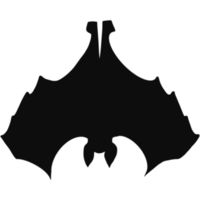 morcego assustador de halloween png