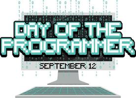 The Day of the Programmer Poster vector