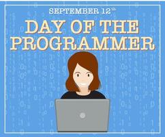 The Day of the Programmer Poster vector