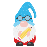 cute gnomes Gnome students Back to School  design png