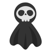 diseño de fantasma de calavera de halloween png